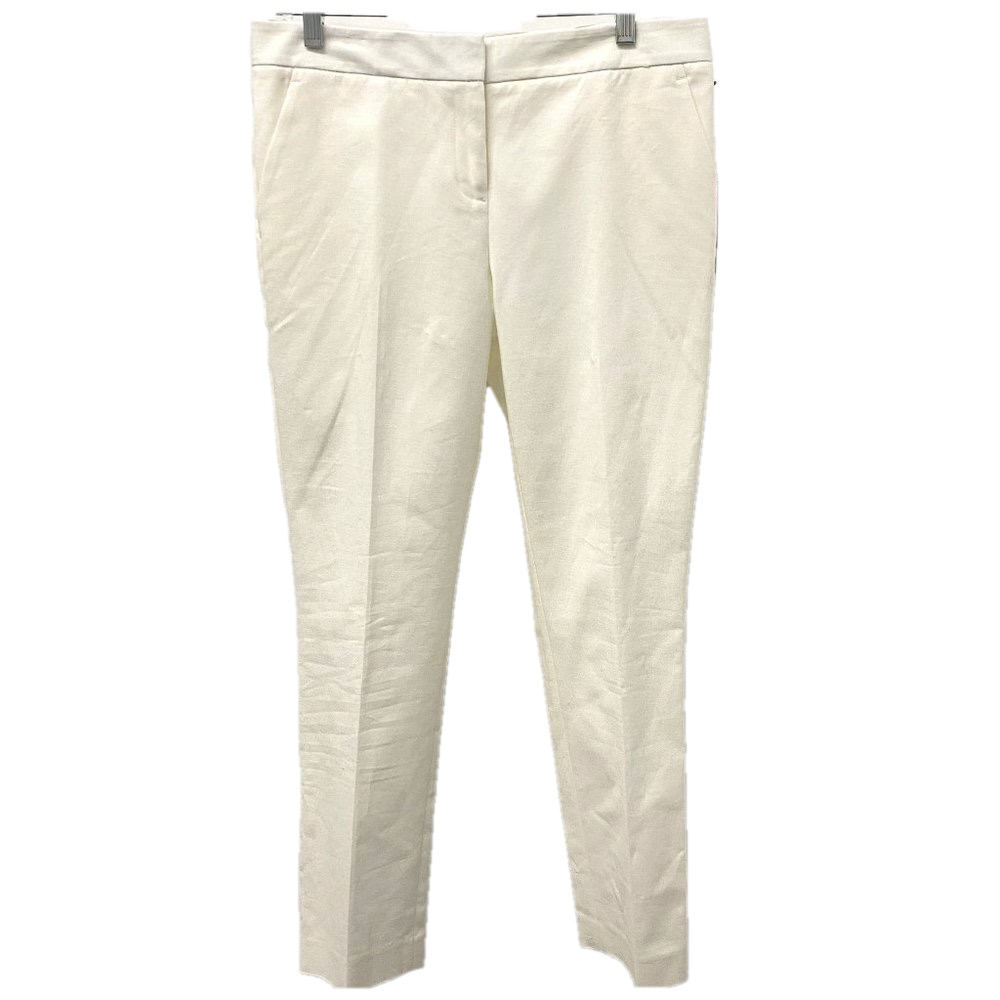 Vince Camuto Ivory Straight-Leg Slacks